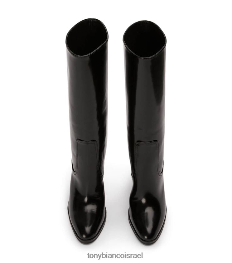 מגפיים בגובה הברך | נשים שחור היי ברק Tony Bianco מגפי עגל האדלי 8BNR8T394